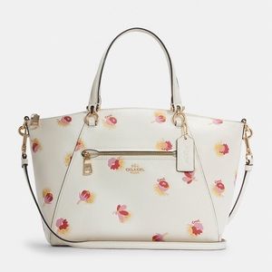 NWT COACH C5838 Prairie Satchel With Pop Floral Print